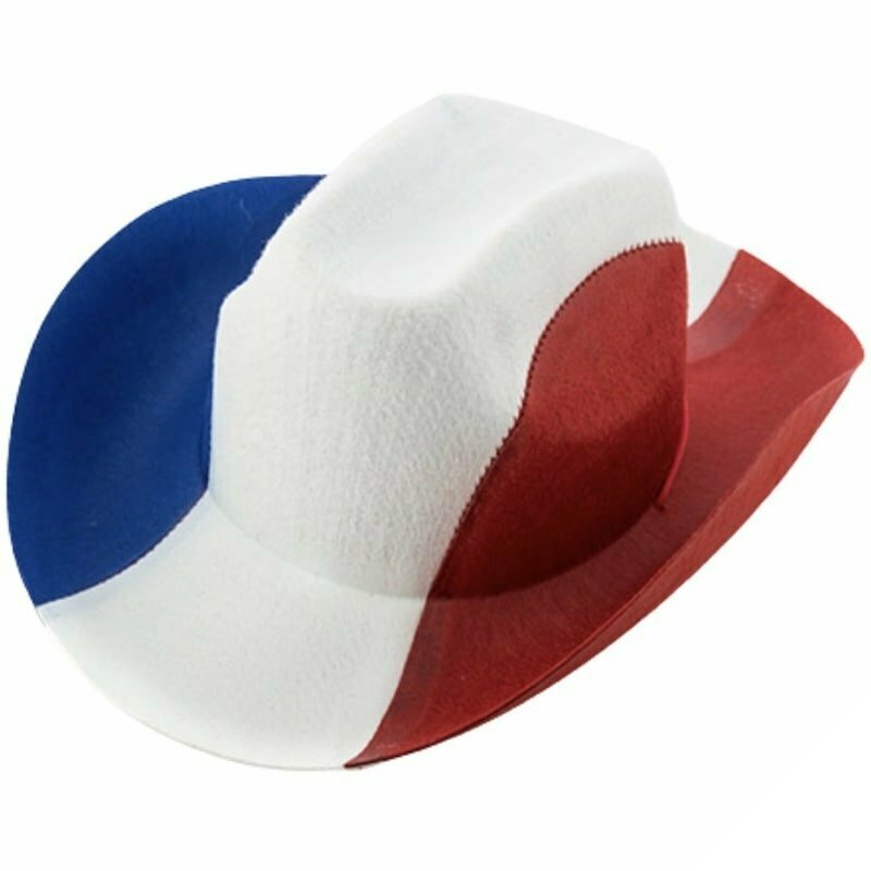 Blå vit röd cowboyhatt 2 Blå vit röd cowboyhatt
