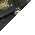 Bolo Tie Western USA Avec Aigle Liberty - Réf.866, Couleur Argenté, Neuf Sans étiquette