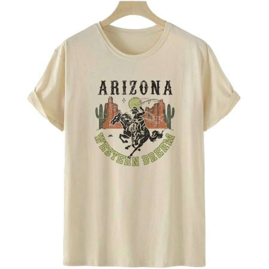Cowboy-t-shirt med cowgirl-dräkt 1 Cowboy-t-shirt med cowgirl-dräkt