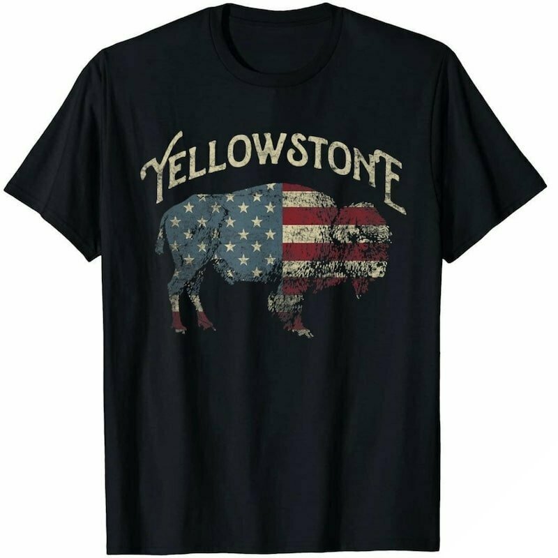 T-shirt med cowboy från Yellowstone 1 T-shirt med cowboy från Yellowstone