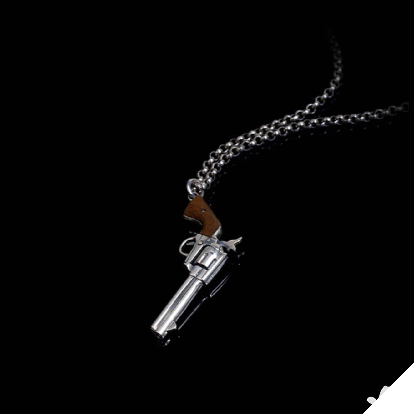 Western revolver halsband (silver) 2 Western revolver halsband (silver)