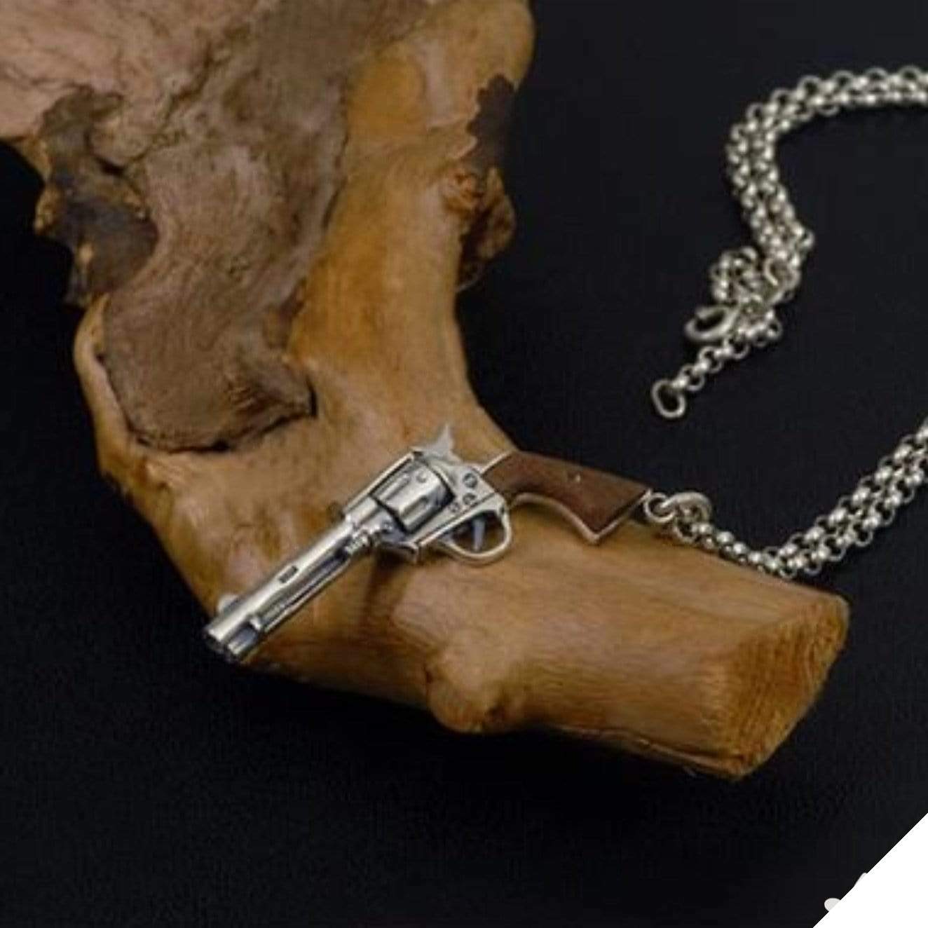 Western revolver halsband (silver) 3 Western revolver halsband (silver)